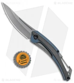 Kershaw Reverb XL Frame Lock Knife Carabiner CF/G-10 (3" Gray) 1225 -Kershaw Kersahw Reverb XL FL Carabiner CF G 10 Gray 1225 BHQ 94081 jr bottlecap