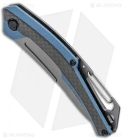 Kershaw Reverb XL Frame Lock Knife Carabiner CF/G-10 (3" Gray) 1225 -Kershaw Kersahw Reverb XL FL Carabiner CF G 10 Gray 1225 BHQ 94081 jr spine