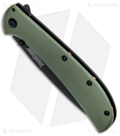 Kershaw Al Mar AM-4 Assisted Opening Knife Green G-10 (3.5" Black) 2330GRNBLK 4 Kershaw Al Mar AM-4 Assisted Opening Knife Green G-10 (3.5" Black) 2330GRNBLK - Image 2