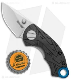 Kershaw Anso Aftereffect Liner Lock Knife Black FRN (1.70" Bead Blast) 1180 -Kershaw Kershaw Anso Aftereffect LL Black FRN BB 1180 BHQ 106038 jr bottlecap