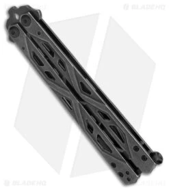 Kershaw Balanza Butterfly Trainer Knife Black SW (4.25" Black SW) 4950TR -Kershaw Kershaw Balanza Knife Black SW BHQ 178512 jr side