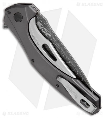 Kershaw Bareknuckle Sub Frame Lock Knife Gray Al (3.5" Damascus) 7777DAM 5 Kershaw Bareknuckle Sub Frame Lock Knife Gray Al (3.5" Damascus) 7777DAM - Image 3