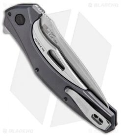 Kershaw Bareknuckle Sub Frame Lock Knife Gray Al (3.5" Stonewash) 7777 8 Kershaw Bareknuckle Sub Frame Lock Knife Gray Al (3.5" Stonewash) 7777 -Kershaw Kershaw Bareknuckle Sub FL Gray Aluminum SW 7777 BHQ 80586 jr side 2