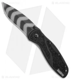 Kershaw Blur Assisted Opening Knife Black (3.375" Tiger Stripe) 1670OLKTSX