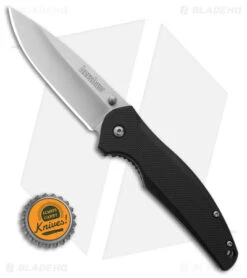 Kershaw Bowser Liner Lock Knife Black Nylon (3.25" Satin) 9 Kershaw Bowser Liner Lock Knife Black Nylon (3.25" Satin) -Kershaw Kershaw Bowser LLK Black Nylon 3in Satin BHQ 107942 td size