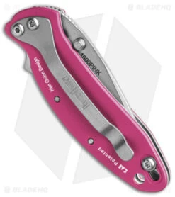 Kershaw Chive Assisted Opening Knife Pink (1.94" Bead Blast) 1600PINK -Kershaw Kershaw Chive Assited Opening Knife Pink 1in 94cm Beadblast 1600 Pink BHQ 2218 td side 2
