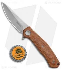 Kershaw Sinkevich Concierge Liner Lock Knife Brown Micarta (3.25" SW D2) -Kershaw Kershaw Concierge D2 Brown Micarta BHQ 138407 td size