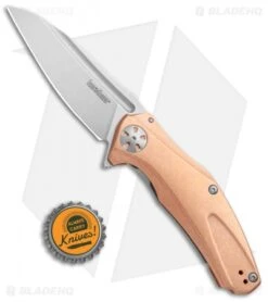 Kershaw Copper Natrix Sub-Frame Lock Knife (3.25" Stonewash) 7007CU -Kershaw Kershaw Copper Natrix Sub FL SW 7007CU BHQ 105984 jr bottlecap