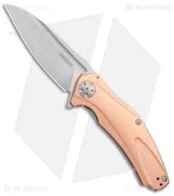 Kershaw Copper Natrix XL Sub-Frame Lock Knife (3.75" Stonewash) 7008CU