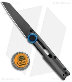 Kershaw Decibel Frame Lock Knife Gray Stainless Steel (3" Gray Ti) 2045 -Kershaw Kershaw Decibel FL Gray SS Gray Ti 2045 BHQ 94085 jr bottlecap