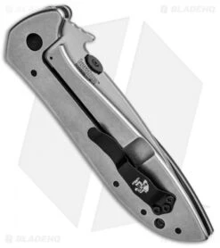 Kershaw Emerson CQC-4KXL D2 Frame Lock Knife (3.9" Stonewash) 6055D2 12 Kershaw Emerson CQC-4KXL D2 Frame Lock Knife (3.9" Stonewash) 6055D2 -Kershaw Kershaw Emerson CQC 4KXL D2 FL SW 6055D2 BHQ 101841 jr side