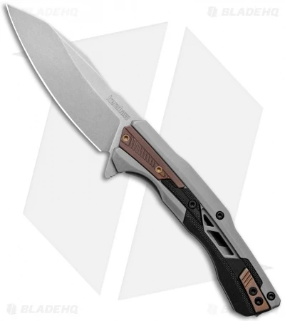 Kershaw Endgame Frame Lock Knife Bronze PVD/GFN (3.25" Stonewash) 2095 3 Kershaw Endgame Frame Lock Knife Bronze PVD/GFN (3.25" Stonewash) 2095