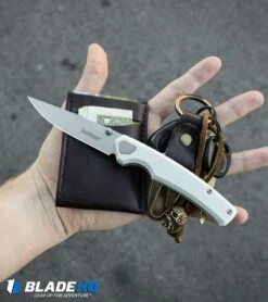 Kershaw Epistle Liner Lock Knife Gray (3" Bead Blast) 2131 11 Kershaw Epistle Liner Lock Knife Gray (3" Bead Blast) 2131 -Kershaw Kershaw Epistle Liner Lock Knife Gray Bead Blast 2131 BHQ 94089 kp in hand web