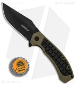 Kershaw Faultline Liner Lock Knife Green/Black GFN (3" Black) 8760 9 Kershaw Faultline Liner Lock Knife Green/Black GFN (3" Black) 8760 -Kershaw Kershaw Faultline Green Black GFN black BHQ 81280 er bottlecap