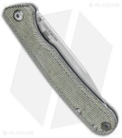 Kershaw Federalist Folding Knife Green Micarta (3.25" Stonewash) 4320 -Kershaw Kershaw Federalist Folding Green Micarta SW BHQ 139782 jr side