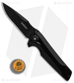 Kershaw Flythrough Frame Lock Knife (3" Black) 1988 10 Kershaw Flythrough Frame Lock Knife (3" Black) 1988 -Kershaw Kershaw Flythrough Black BHQ 80578 er bottlecap