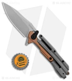 Kershaw Frontrunner Frame Lock Knife Black/Copper Steel (3.1" Stonewash) 2039 9 Kershaw Frontrunner Frame Lock Knife Black/Copper Steel (3.1" Stonewash) 2039 -Kershaw Kershaw Frontrunner Knife Black SW Copper SW BHQ 178502 jr bottlecap