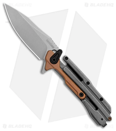 Kershaw Frontrunner Frame Lock Knife Black/Copper Steel (3.1" Stonewash) 2039 3 Kershaw Frontrunner Frame Lock Knife Black/Copper Steel (3.1" Stonewash) 2039