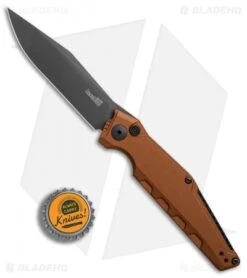 Kershaw Galyean Launch 7 Automatic Knife Earth Brown (3.75" Black) 7900EB -Kershaw Kershaw Galyean Launch 7 Earth Brown black BHQ 75928 er bottlecap