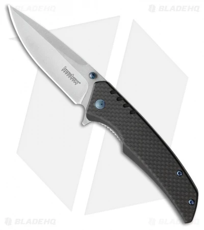 Kershaw Halogen Assisted Opening Knife CF/G-10 (3.25" Stonewash) 1336 3 Kershaw Halogen Assisted Opening Knife CF/G-10 (3.25" Stonewash) 1336