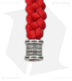 Kershaw -Kershaw Kershaw Knives Tied Red Paracord lanyard kershaw bead BHQ 82620 er side