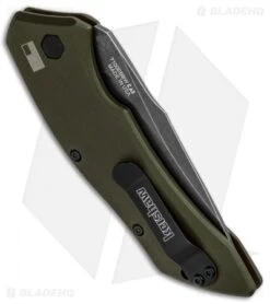 Kershaw Launch 1 Automatic Knife Olive Green Aluminum (3.4" BlackWash) 7100OLBW 11 Kershaw Launch 1 Automatic Knife Olive Green Aluminum (3.4" BlackWash) 7100OLBW -Kershaw Kershaw Launch 1 Automatic Olive Green Aluminum BlackWash 7100OLBW BHQ 91250 jr side