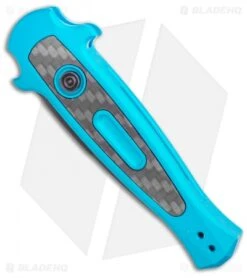 Kershaw Launch 12 Mini Stiletto Automatic Knife Teal (2.5" Black) -Kershaw Kershaw Launch 12 Mini Stiletto Automatic Knife Teal 2.5 Black KER7125TEALBLK BHQ 116323 LS Spine