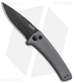 Kershaw Launch 3 Automatic Knife Gray Aluminum (3.4" Black) 7300GRYBLK