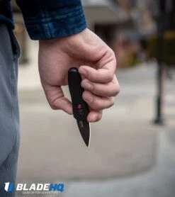 Kershaw Launch 4 CA Legal Automatic Knife Blue (1.9" Black) 7500BLUBLK -Kershaw Kershaw Launch 4 CA Legal Automatic Knife Black 7500BL BHQ 34416 lifestyle web 7