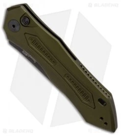 Kershaw Launch 6 Automatic Knife OD Green (3.75" Black) 7800OLBLK -Kershaw Kershaw Launch 6 Olive Black BHQ 89519 er spine