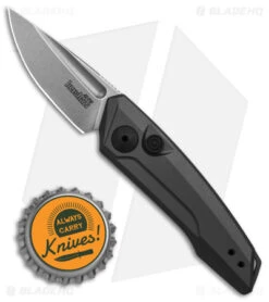 Kershaw Launch 9 Automatic Knife Drop Point Gray Aluminum (1.8" Stonewash) 9 Kershaw Launch 9 Automatic Knife Drop Point Gray Aluminum (1.8" Stonewash) -Kershaw Kershaw Launch 9 Gray Automatic Knife Stonewash BHQ 145446 td size
