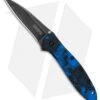 Kershaw Leek Spring Assisted Knife A/O Digital Blue (3" Black SW) 1660DBLU -Kershaw Kershaw Leek A O Digital Blue Blackwash KS1660DBLU BHQ 102811 jr