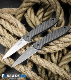 Kershaw Leek Assisted Opening Knife Carbon Fiber (3" Composite) 11 Kershaw Leek Assisted Opening Knife Carbon Fiber (3" Composite) -Kershaw Kershaw Leek Assisted Opening Knife Carbon Fiber Satin Composite 1660CFCBSW BHQ 100508 kp rope web
