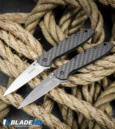 Kershaw Leek Assisted Opening Knife Carbon Fiber (3" Composite) 7 Kershaw Leek Assisted Opening Knife Carbon Fiber (3" Composite) - Image 5