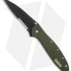 Kershaw Leek Assisted Opening Knife OD Green (3" Black Serr) 1660OLBLKST -Kershaw Kershaw Leek OD Green black serr BHQ 77342 er 2