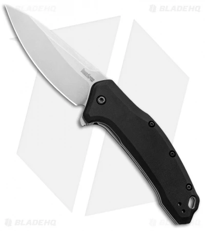 Kershaw Link Drop Point Knife Black (3.25" M390 Stonewash) 1776BLK 3 Kershaw Link Drop Point Knife Black (3.25" M390 Stonewash) 1776BLK