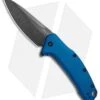 Kershaw Link Drop Point Knife Blue Aluminum (3.25" BlackWash) 1776NBBW -Kershaw Kershaw Link DP Blue Aluminum 1776NBBW BHQ 52152 jr 2