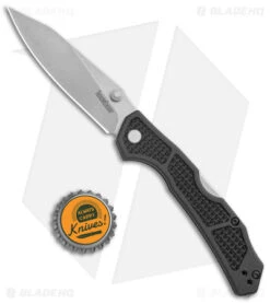 Kershaw Cargo Lockback Folding Knife Black GFN (3.25" Stonewash) 2033 9 Kershaw Cargo Lockback Folding Knife Black GFN (3.25" Stonewash) 2033 -Kershaw Kershaw Lock Back Black SW 8033 jr bottlecap