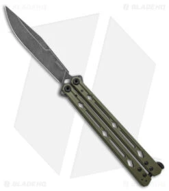 Kershaw 31 Kershaw Lucha Balisong Butterfly Knife OD Green (4.5" Blackwash) 5150ODBW