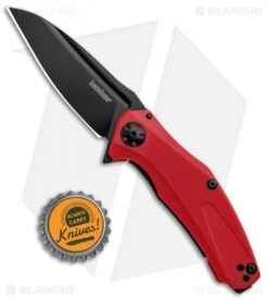 Kershaw Mini Natrix Sub-Frame Lock Knife Red G-10 (2.75" Black) 7006RDBLK -Kershaw Kershaw Mini Natrix Sub FL Red G 10 Black KS7006RDBLK BHQ 92520 jr bottlecap
