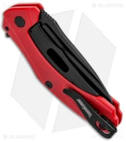 Kershaw Mini Natrix Sub-Frame Lock Knife Red G-10 (2.75" Black) 7006RDBLK -Kershaw Kershaw Mini Natrix Sub FL Red G 10 Black KS7006RDBLK BHQ 92520 jr side