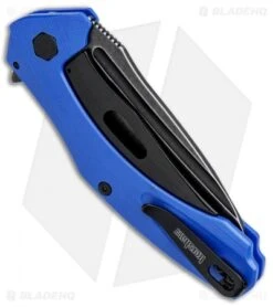 Kershaw Natrix A/O Knife Blue G-10 (3.25" BlackWash) 7007BLUBW -Kershaw Kershaw Natrix A O FL Blue Black 7007BLUBW BHQ 82642 jr side
