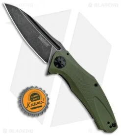 Kershaw Natrix A/O Knife Olive Green G-10 (3.25" BlackWash) 7007OLBW -Kershaw Kershaw Natrix A O Olive Green Blackwash 7007OLBW BHQ 82643 jr bottlecap