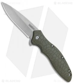 Kershaw Oso Sweet Assisted Opening Knife OD Green (3" Stonewash) 1830ODSW