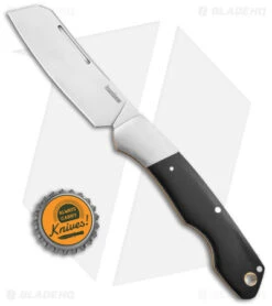 Kershaw Parley Cleaver Slip Joint Knife Black Polished Micarta (3.1" Satin) 4384 -Kershaw Kershaw Parley Cleaver Slip Joint Black Polished Micarta 3in Satin BHQ 139784 td size