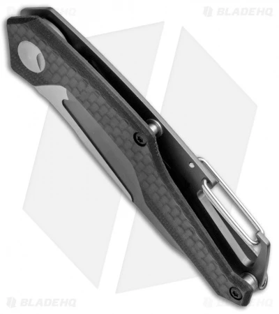 Kershaw Reverb Frame Lock Knife Carabiner Carbon Fiber/G-10 (2.5" Two-Tone) 1220 4 Kershaw Reverb Frame Lock Knife Carabiner Carbon Fiber/G-10 (2.5" Two-Tone) 1220 - Image 2