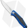 Kershaw Sinkevich Atmos Liner Lock Knife Blue G-10/Carbon Fiber (3" Satin) -Kershaw Kershaw Sinkevich Atomost LL Blue G 10 CF Satin KS4037BLU BHQ 90130 jr