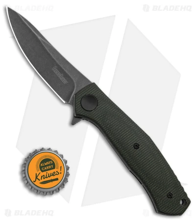 Kershaw Sinkevich Concierge Liner Lock Knife Green Micarta (3.25" Black SW) 6 Kershaw Sinkevich Concierge Liner Lock Knife Green Micarta (3.25" Black SW) - Image 4