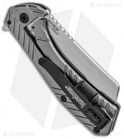 Kershaw Static Cleaver Frame Lock Knife Gray Stainless Steel (2.8" Satin) 3445 5 Kershaw Static Cleaver Frame Lock Knife Gray Stainless Steel (2.8" Satin) 3445 - Image 3