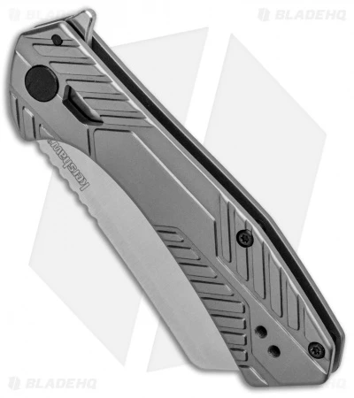 Kershaw Static Cleaver Frame Lock Knife Gray Stainless Steel (2.8" Satin) 3445 4 Kershaw Static Cleaver Frame Lock Knife Gray Stainless Steel (2.8" Satin) 3445 - Image 2